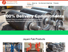 Tablet Screenshot of jayamfab.com